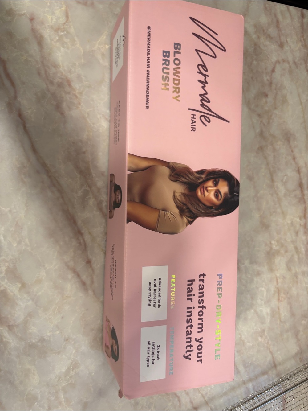 Mermade Pink Blowdry Brush - Transform Your Hair Instantly
